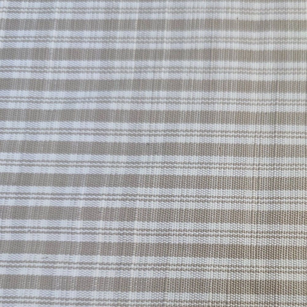 Upholstery Fabric Tan Cream Striped Woven Textile 54 x 36 Inches